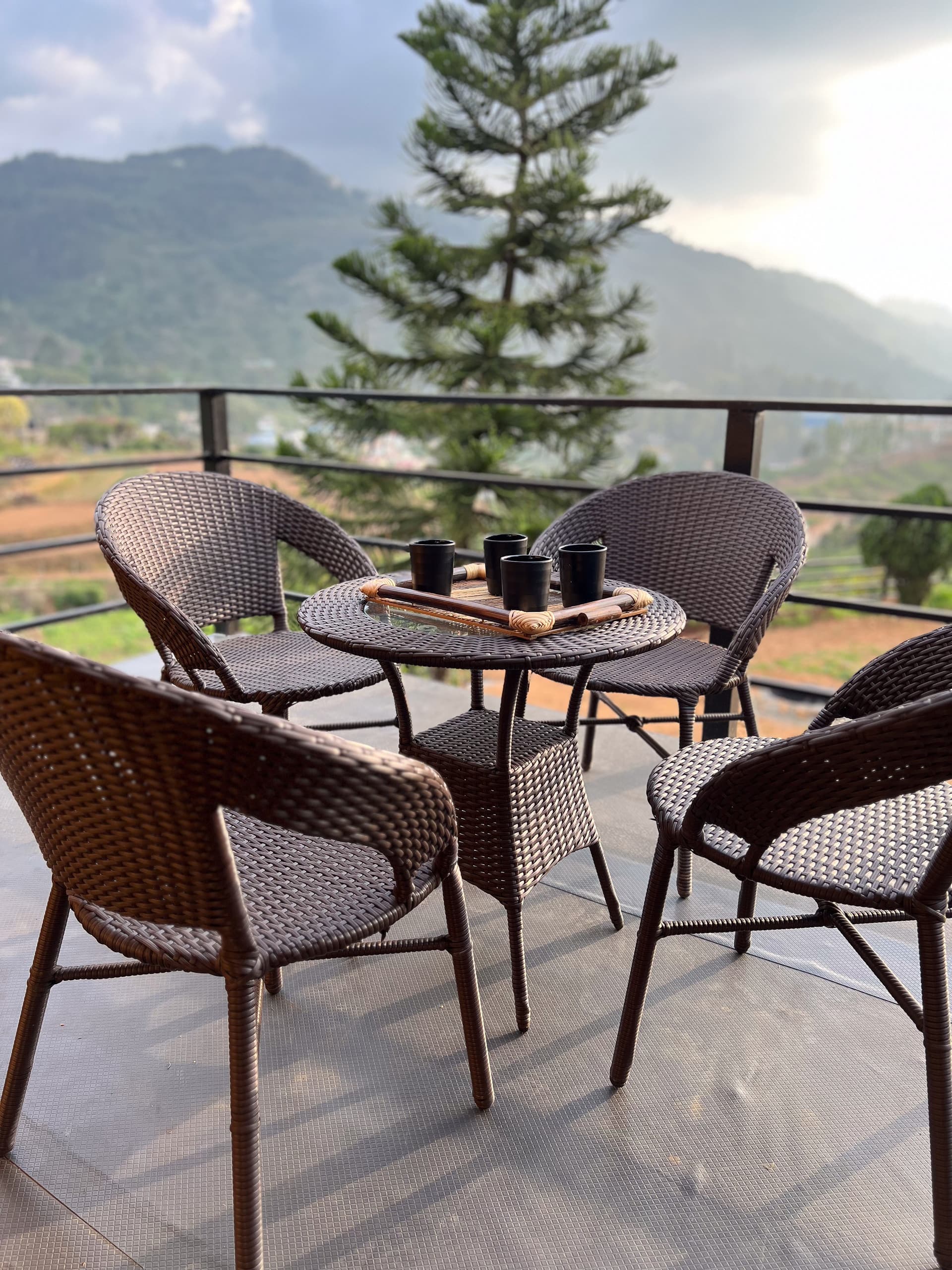 Deck seating over the valley